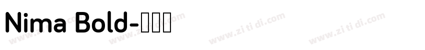 Nima Bold字体转换
